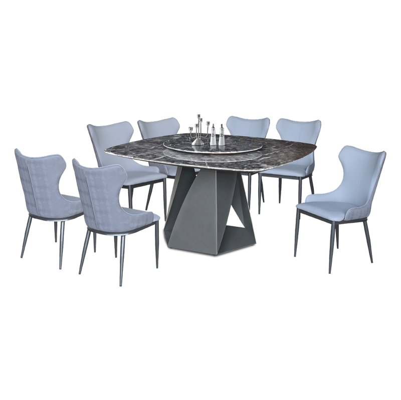 GLAUCIA Crystal Marble Dining Table