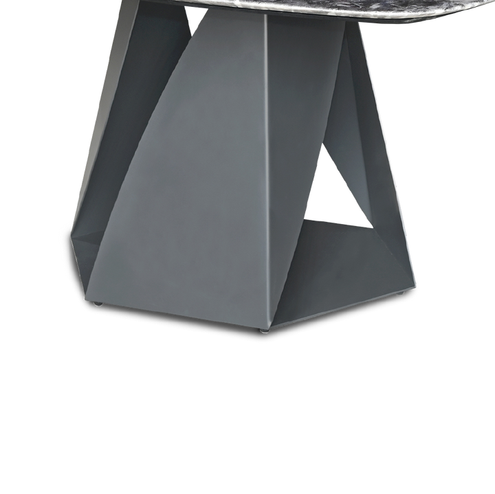 GLAUCIA Crystal Marble Dining Set