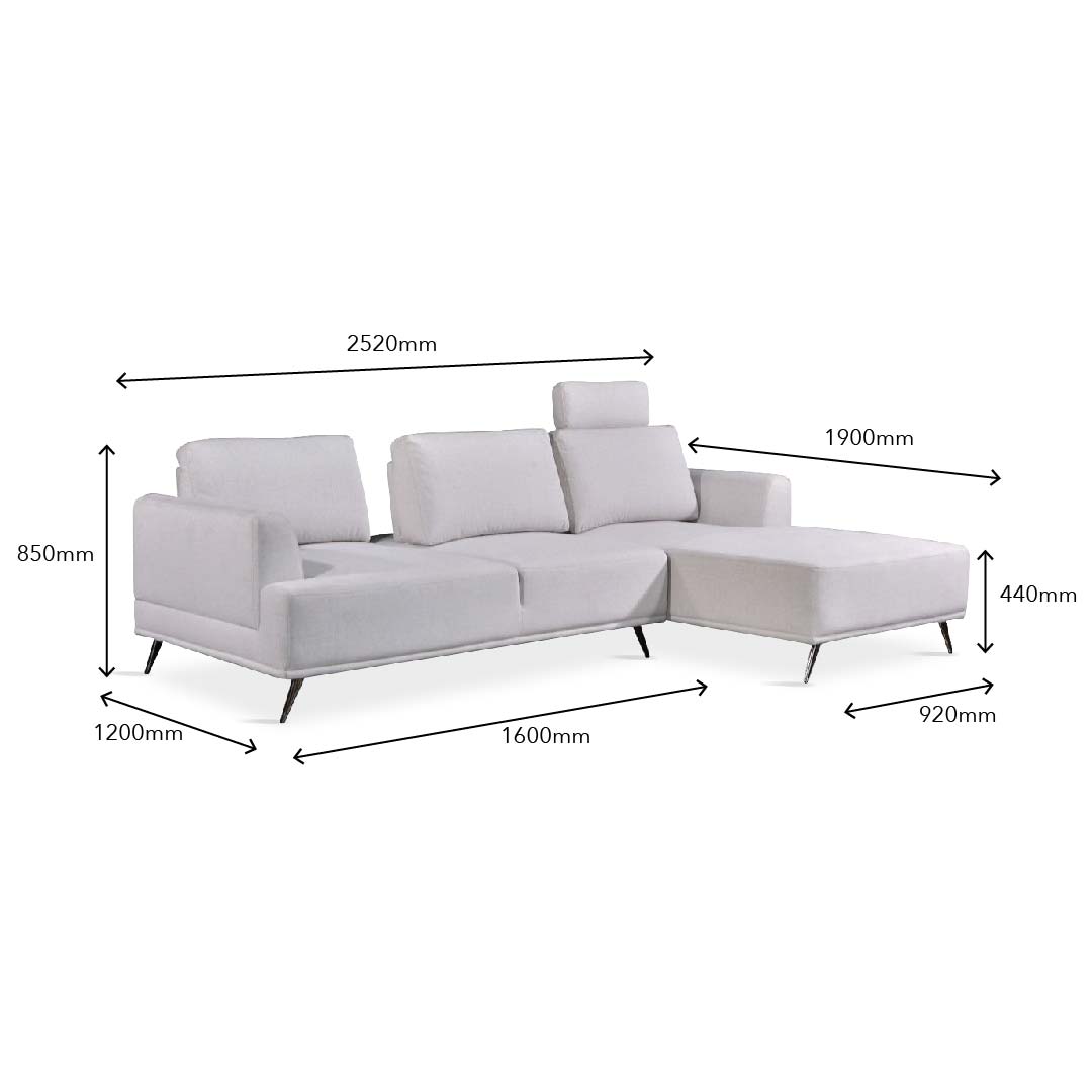 GLENN L- Shape Sofa