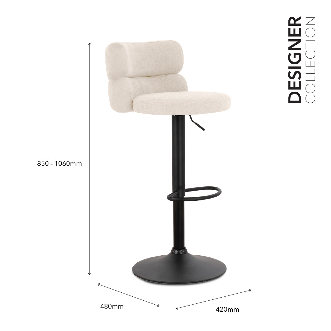 GLIONI Bar Chair Cream