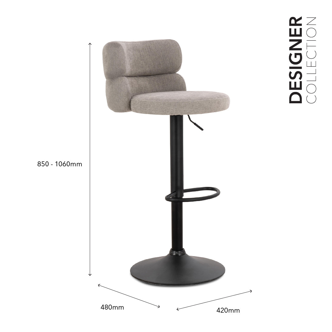 GLIONI Bar Chair Grey