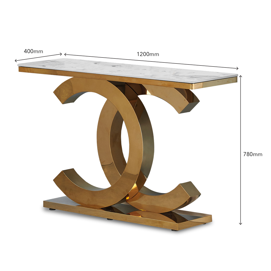 GANNON Ceramic Console Table