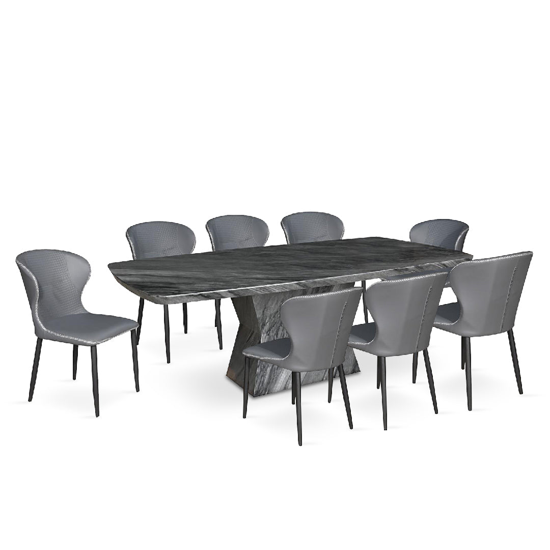 GENNYANN Marble Dining Set