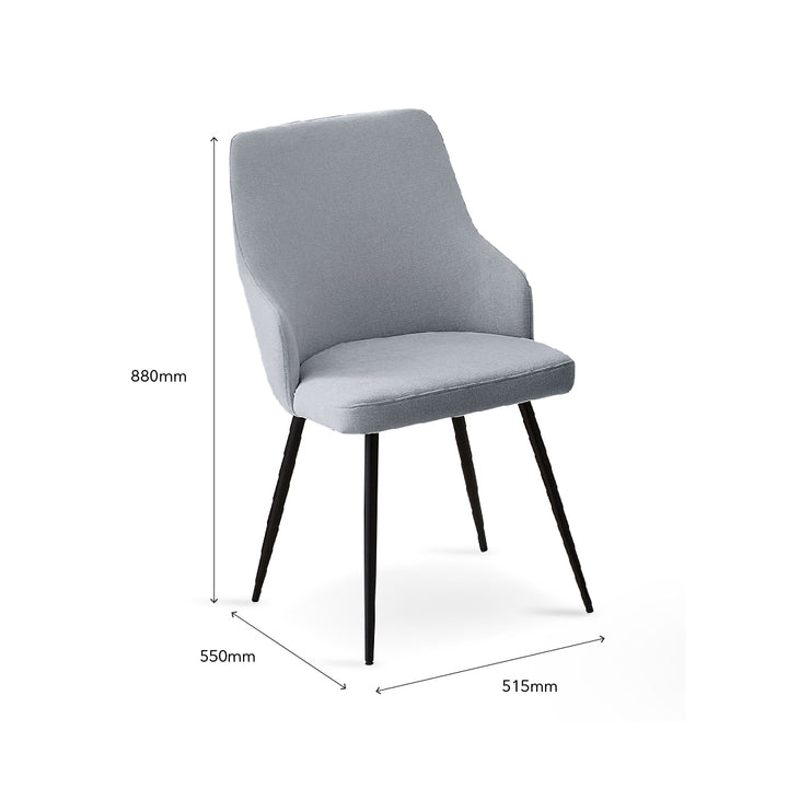 GORDY Dining Chair Light Grey