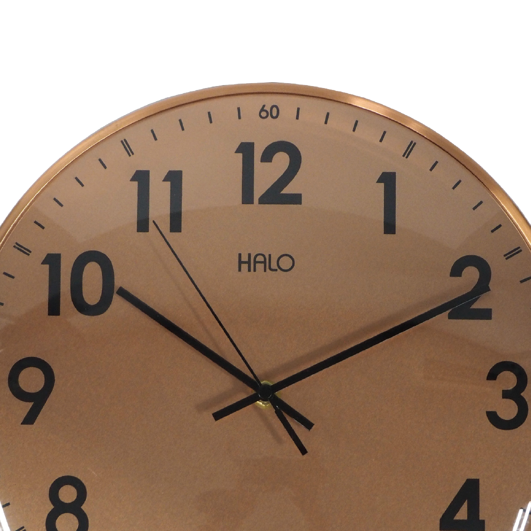 HALO 12" Rose Gold Wall Clock