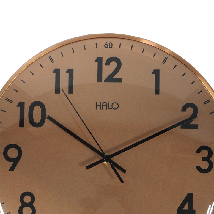 HALO 12" Rose Gold Wall Clock