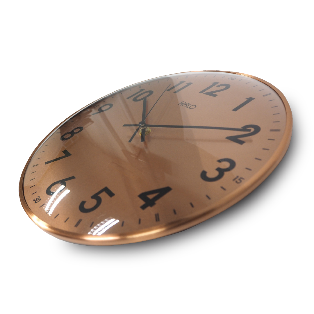 HALO 12" Rose Gold Wall Clock
