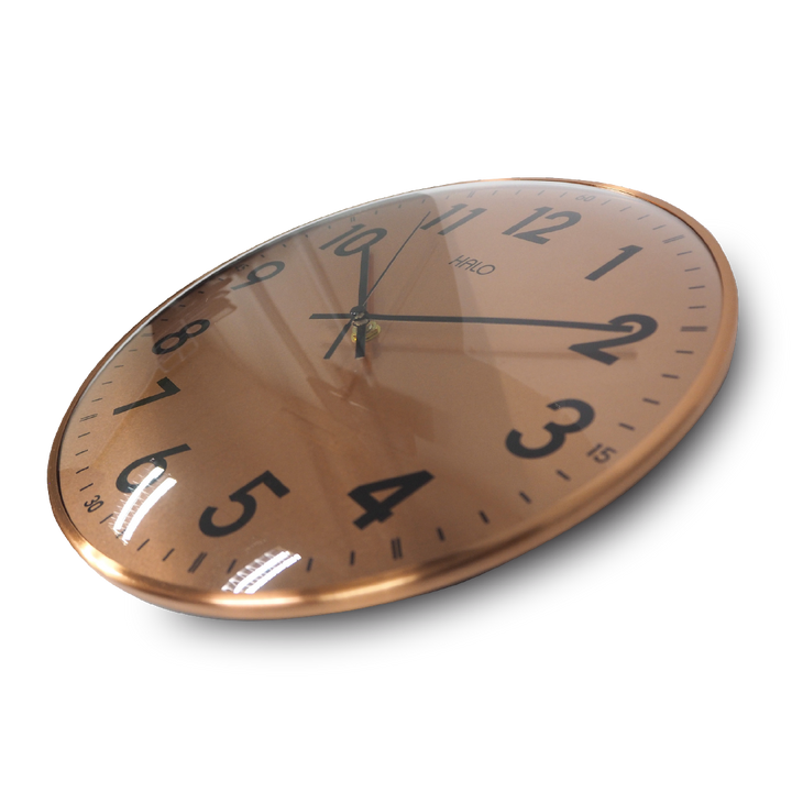 HALO 12" Rose Gold Wall Clock