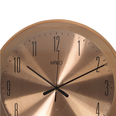 HALO 13" Rose Gold Aluminium Wall Clock