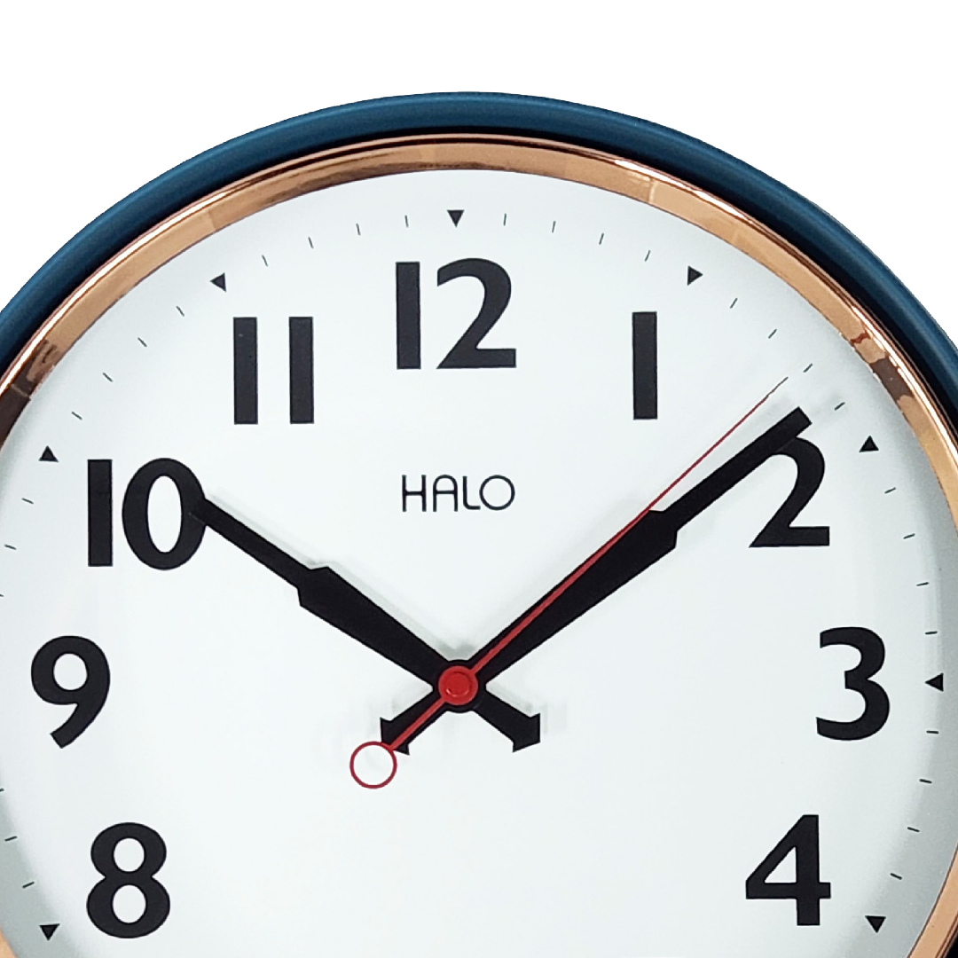 HALO 13" Silent Metal Wall Clock