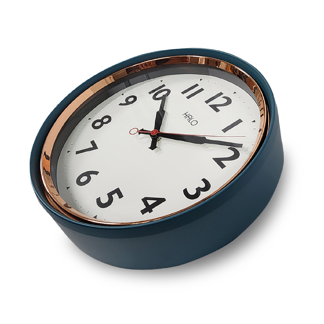 HALO 13" Silent Metal Wall Clock