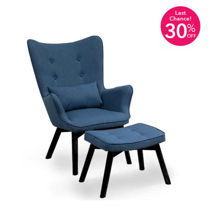 HANA II Wing Chair with Stool