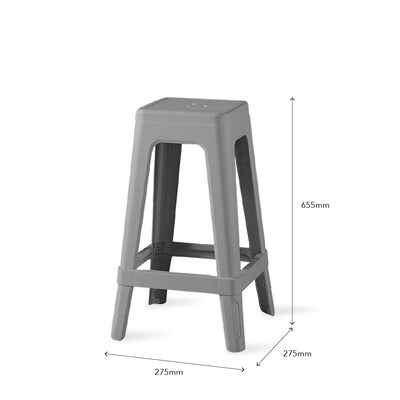 HASHI Island Stool Light Grey