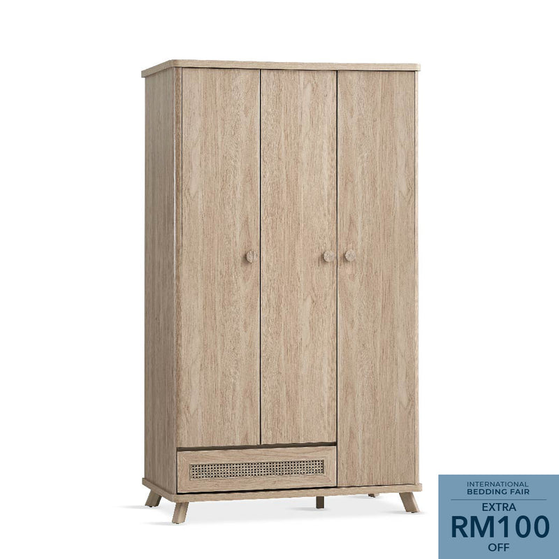 HAWEA 3 Door Wardrobe