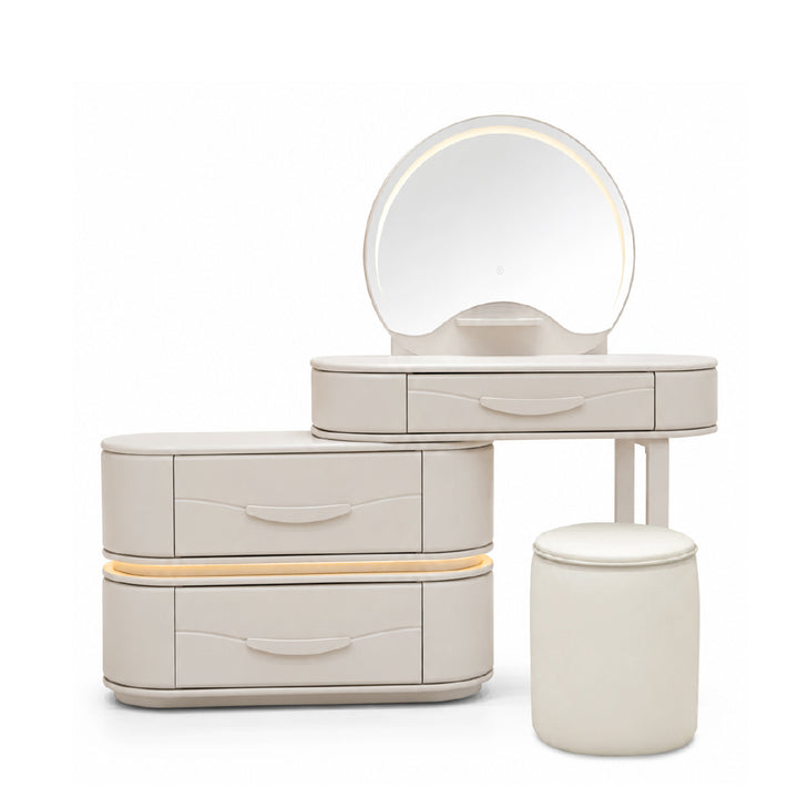 HELGA LED Dressing Table with Stool