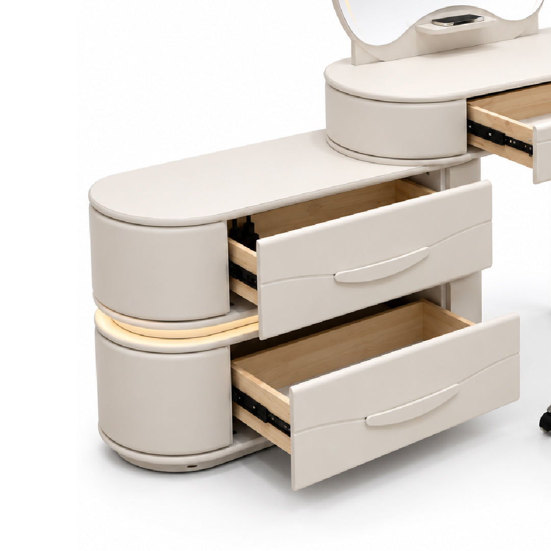HELGA LED Dressing Table with Stool