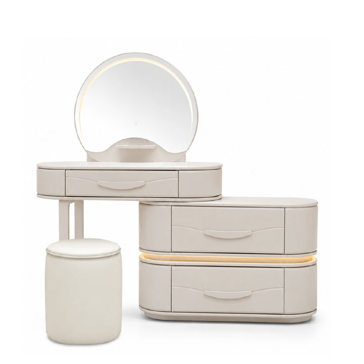HELGA LED Dressing Table with Stool