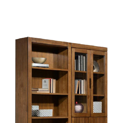 HERON 2 Doors Book Cabinet (Walnut)