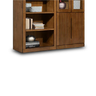 HERON 2 Doors Book Cabinet (Walnut)