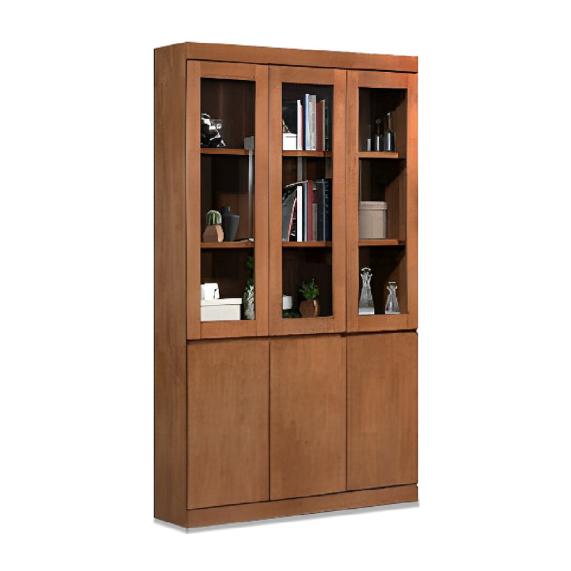 HERON 3 Door Book Cabinet Walnut