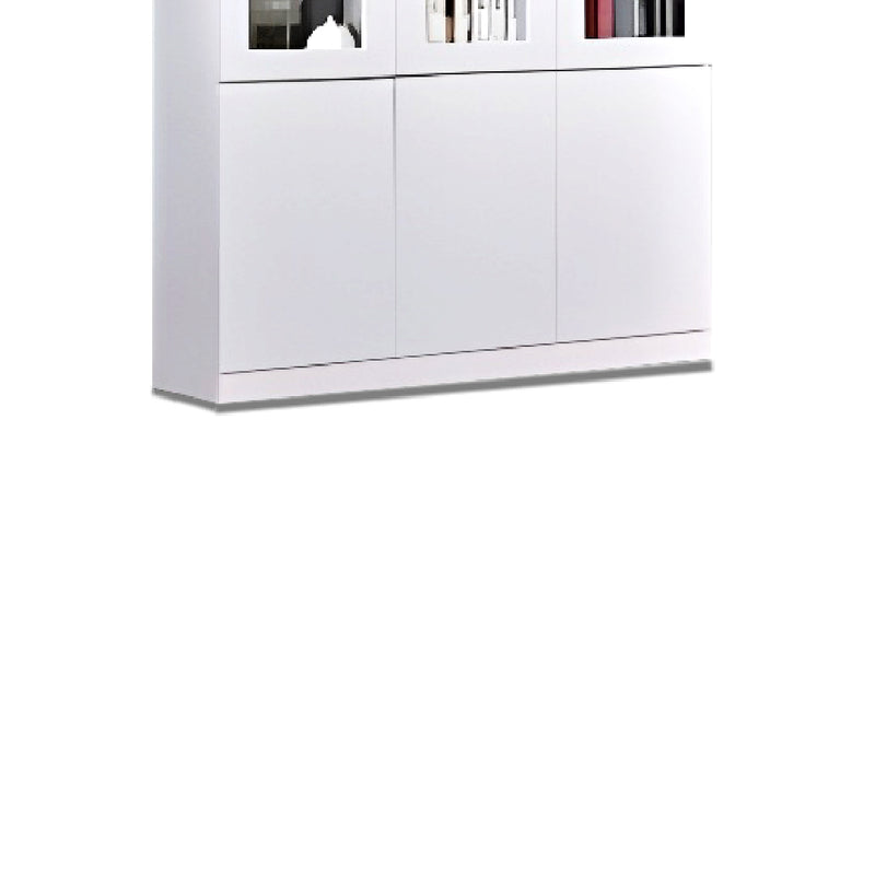 HERON 3 Door Book Cabinet White