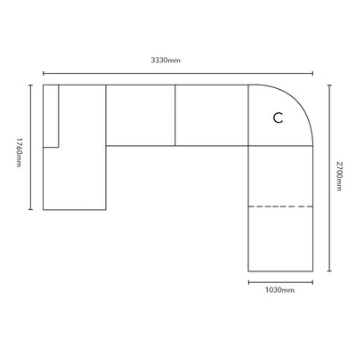 HOLTEN Corner Sofa