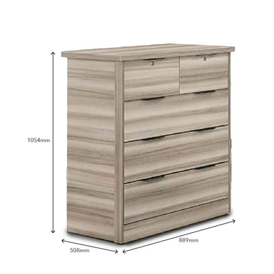 HUXLEY Chest of Drawer Light Brown