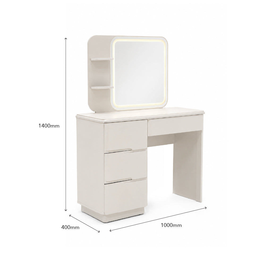 HALLE LED Dressing Table with Stool