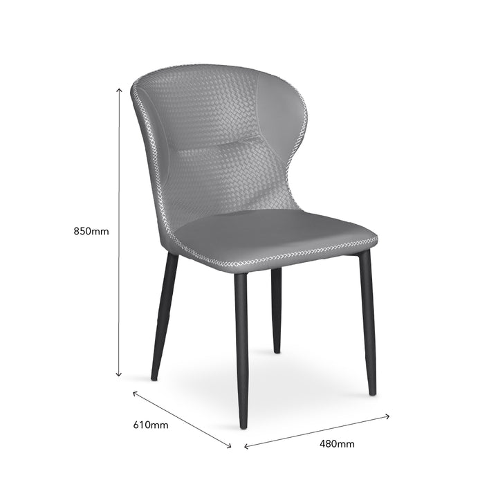 HAURA Dining Chair Grey