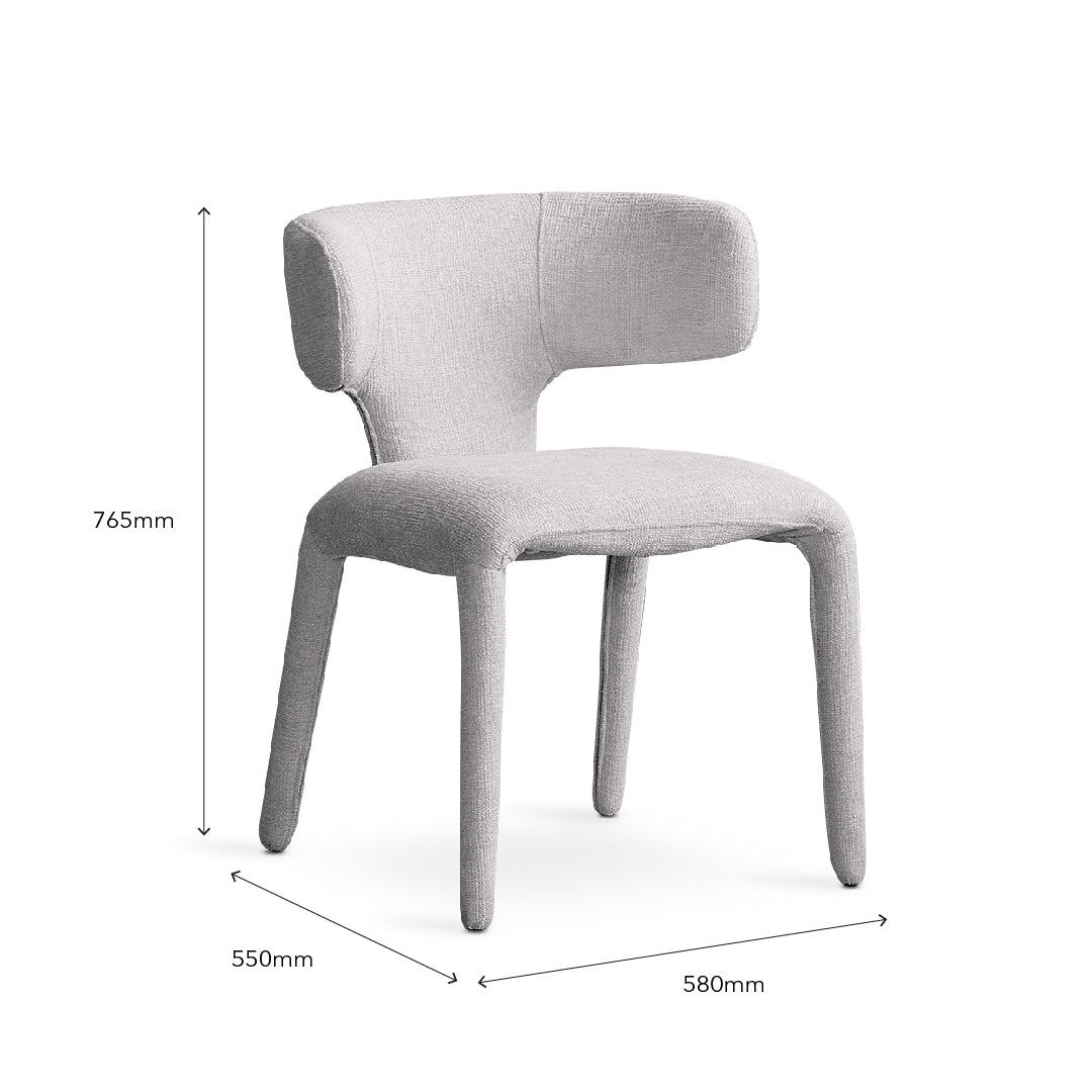 HOLBERT Dining Chair Light Gray