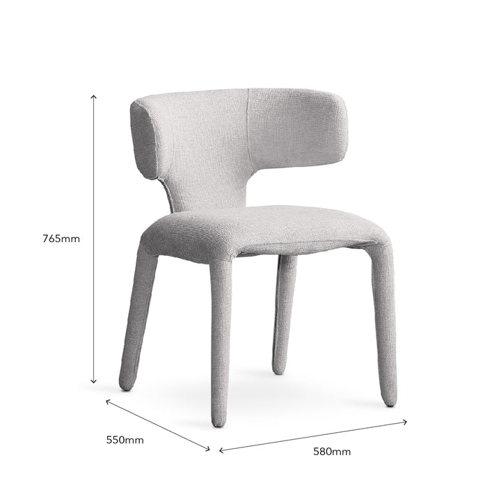 HOLBERT Dining Chair Light Gray