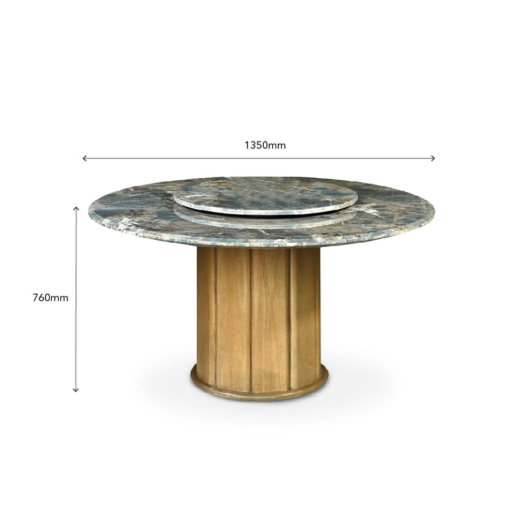 HOLLYANN Round Marble Dining Set