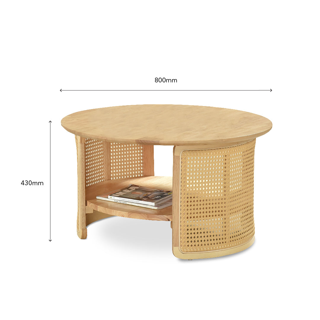 HOOGA Coffee Table Natural Oak