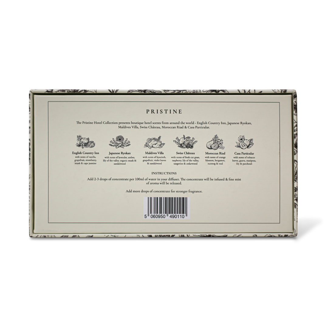 Pristine Hotel's Set of 6 Aroma Concentrate