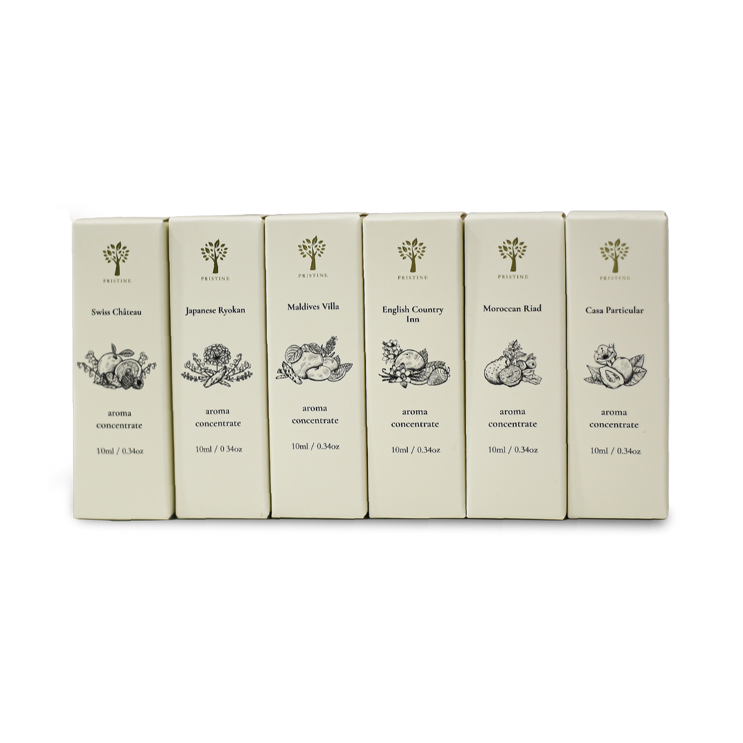 Pristine Hotel's Set of 6 Aroma Concentrate