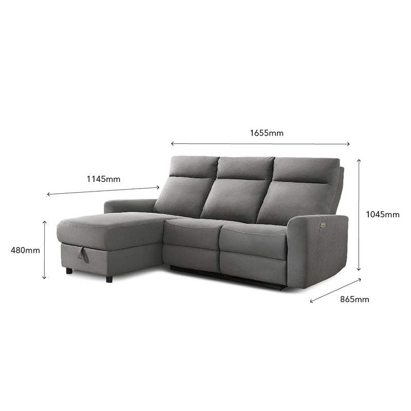 IGOR Power Recliner L-Shape Sofa
