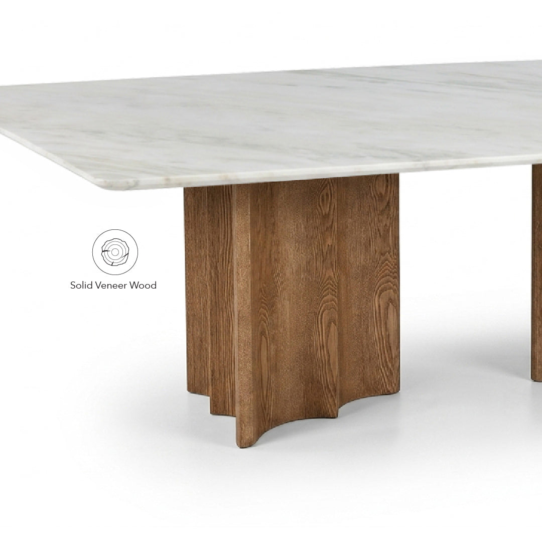 IVARA Natural Marble Stone Dining Table