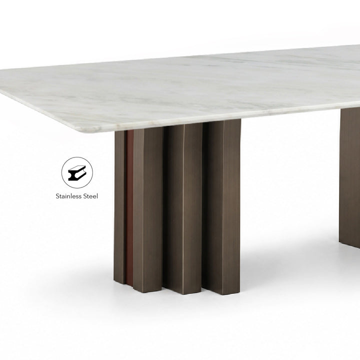 IVARA Natural Marble Stone Dining Table