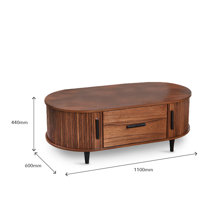 IRIDIAN Oval Coffee Table