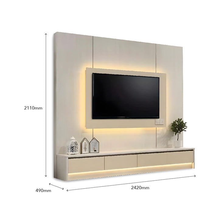JEEHA Wall Mounted TV Cabinet
