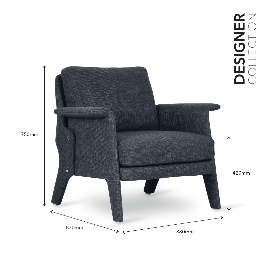 JERRY Designer Chair with Ottoman