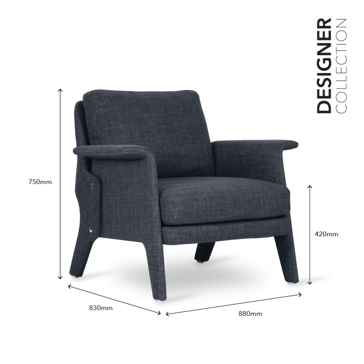 JERRY Designer Chair with Ottoman