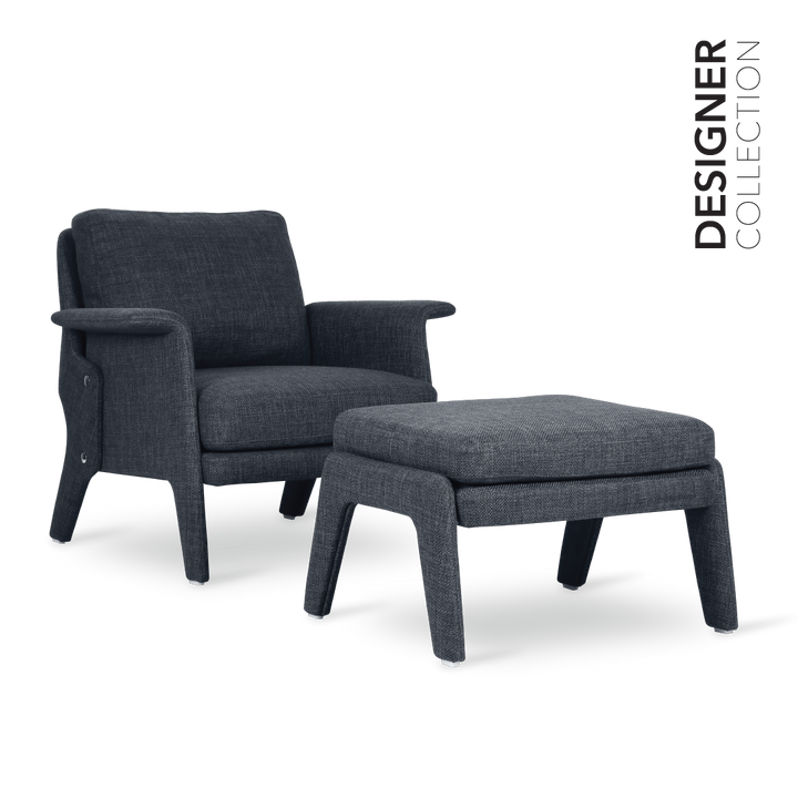 JERRY Designer Chair with Ottoman