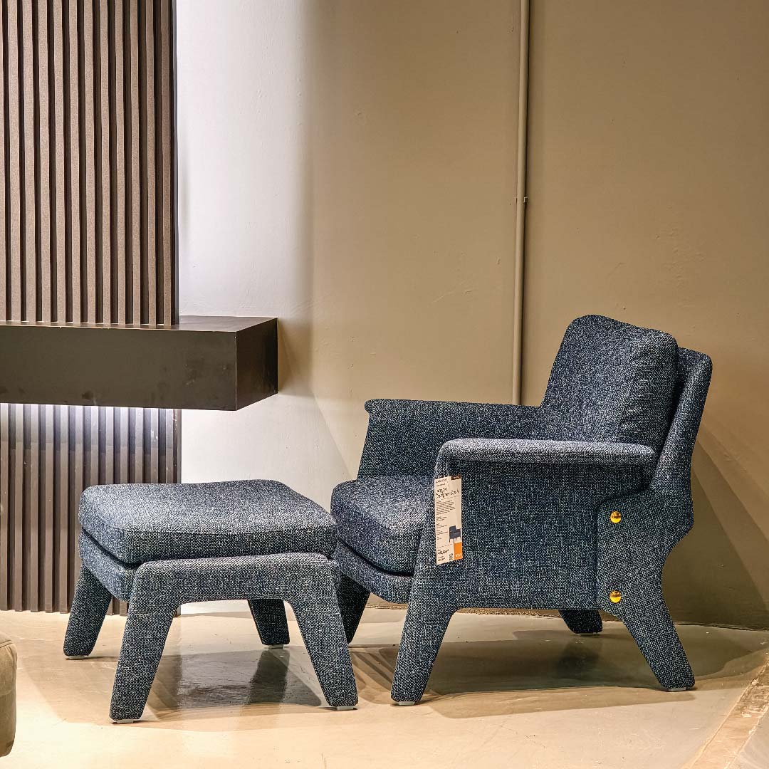 JERRY Designer Chair with Ottoman