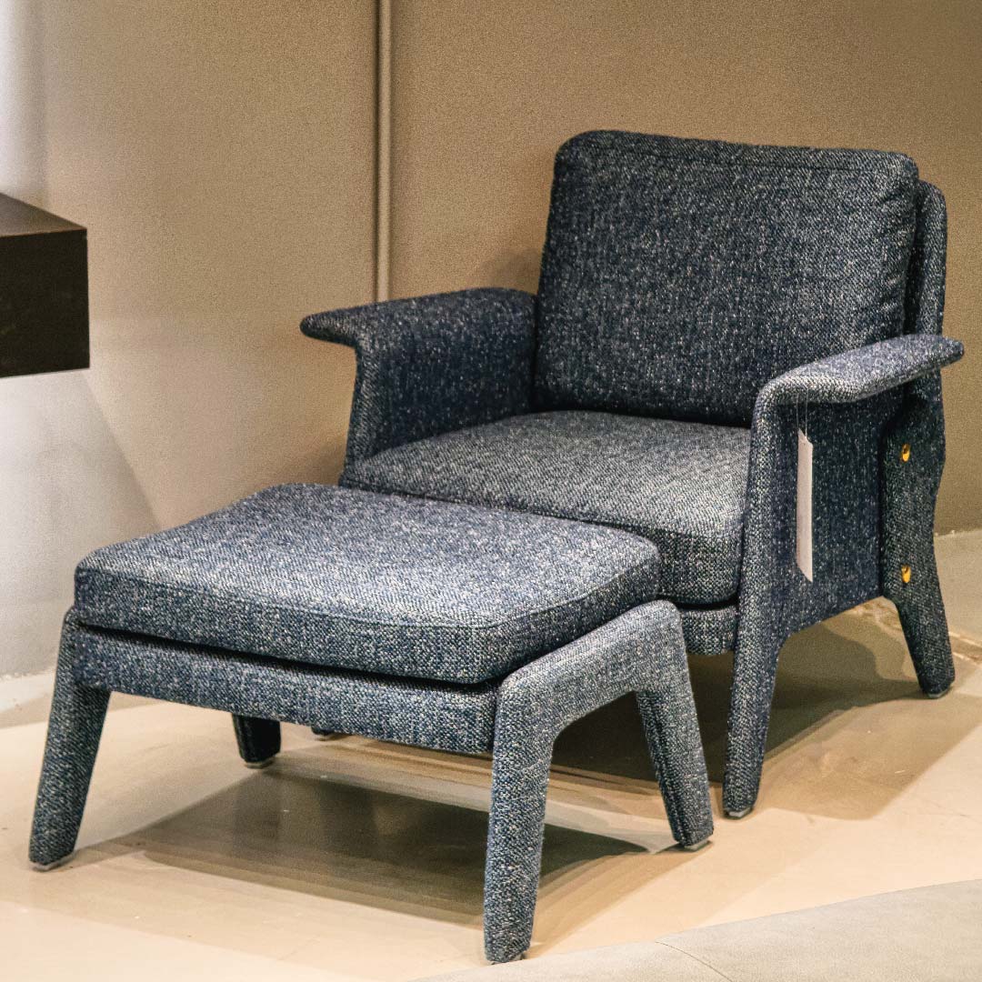 JERRY Designer Chair with Ottoman