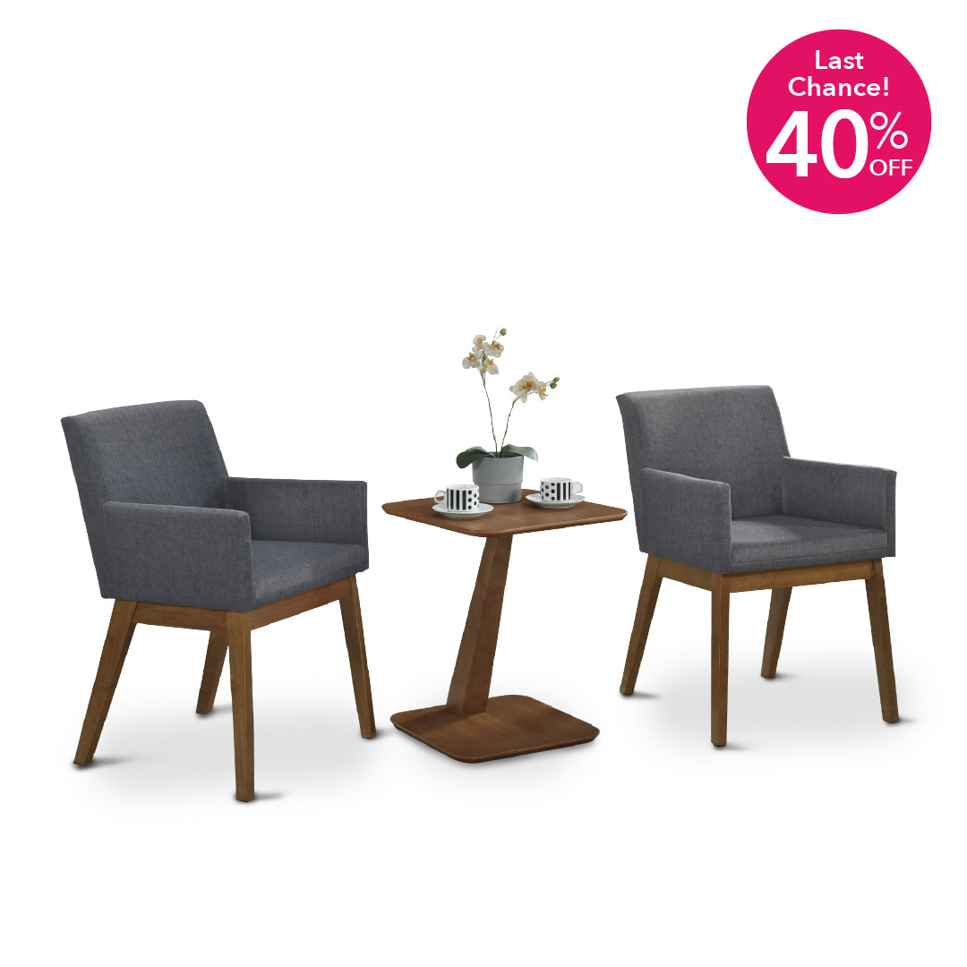 JOSIE Tea Table Set (Grey)