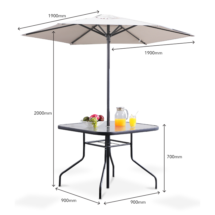 JARDIN Garden Set with Umbrella