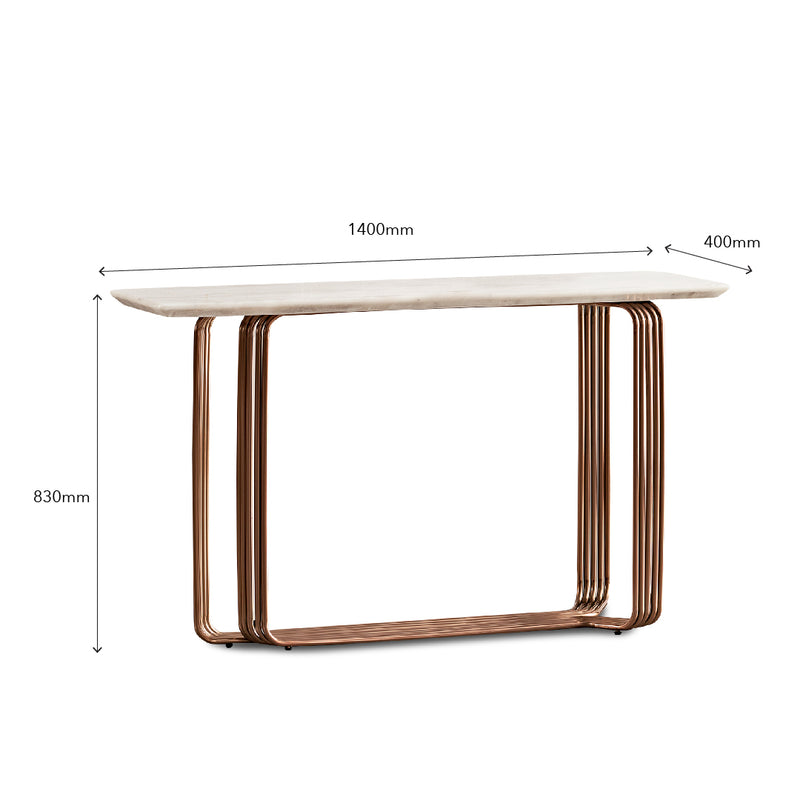 KAIDO Console Table Gold