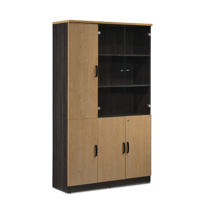 KALEIDO Glass Door Book Shelf and Cabinet