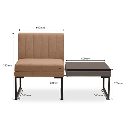 KEYFACTOR 1 Seater with Side Table